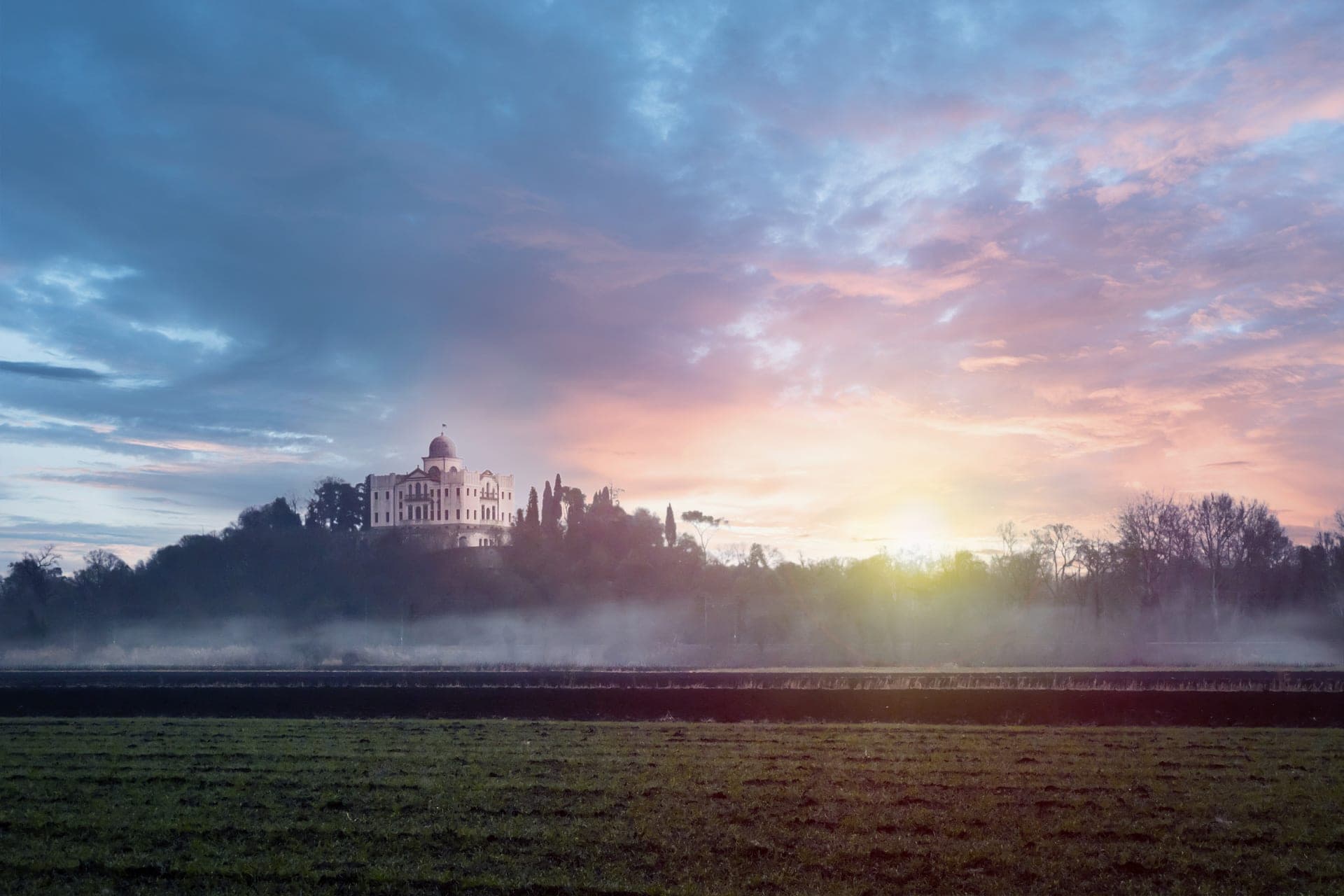Immagine di Villa Selvatico all'alba